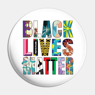 Black Lives Matter Street Mural Pin