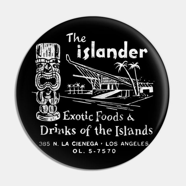 The Islander / Tiki Bar and Restaurant / Vintage Americana Pin by RCDBerlin