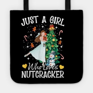 Just A Girl Who Loves Nutcrackers Christmas Ballet Dancing Tote