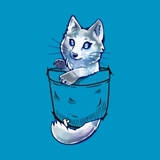 Pocket Cute Marble Fox T-Shirt