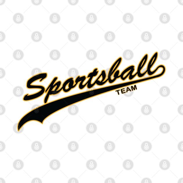 Sportsball! (Black & Yellow) by nerdprince