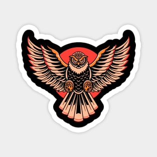 graceful owl tattoo Magnet