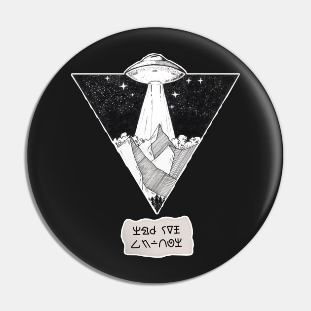 UFO Pin by SummerTshirt