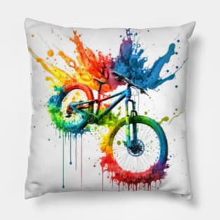 COLORFUL MOUNTAIN BIKE Pillow