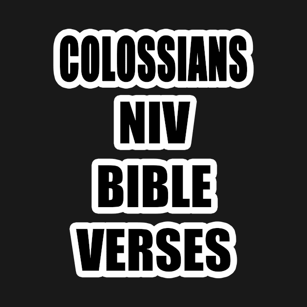 Colossians NIV Bible Verses Text by Holy Bible Verses