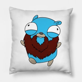 Frolicking Bearded Gopher Pillow