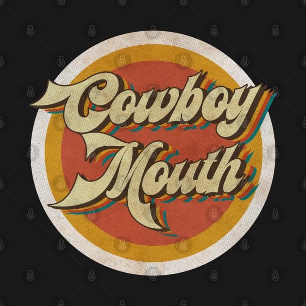 circle vintage Cowboy Mouth by KewanAlasStore