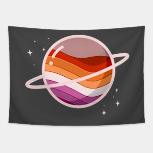 glass pride planets - lesbian Tapestry