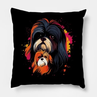 Shih Tzu Fathers Day Pillow