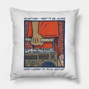 Rick Astley Retro Style Fan Design Pillow