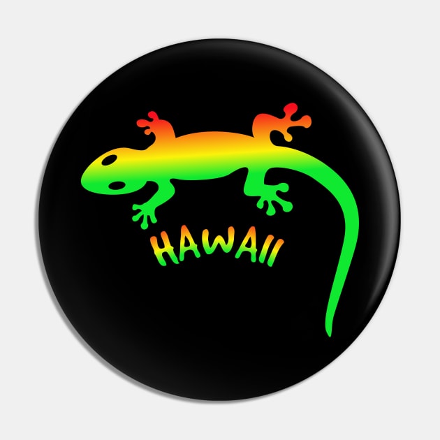 Hawaiian lucky gecko t-shirt Pin by Coreoceanart