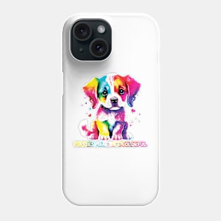 Puppies Make Life Colorful Phone Case