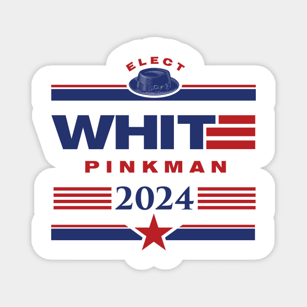 White Pinkman 2024 Magnet by MindsparkCreative