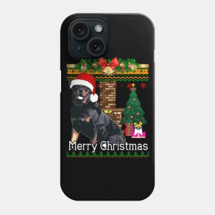 Ugly Christmas Sweater ROTTWEILER Phone Case