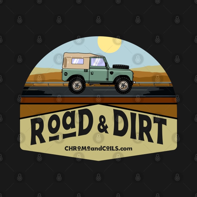 4x4 Land Rover 74 exploring dirt and road by CC I Design