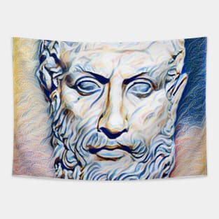 Parmenides of Elea Portrait | Parmenides of Elea Artwork 12 Tapestry