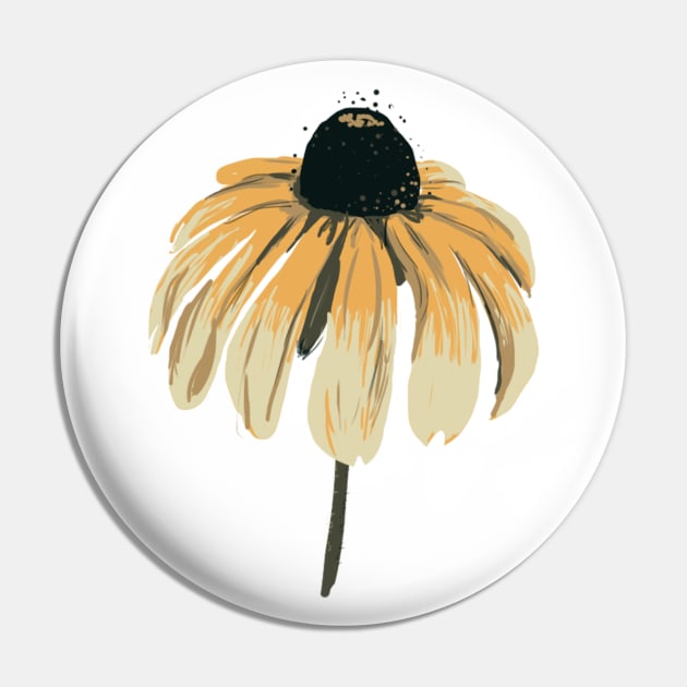 Black Eyed Susan Pin by crumpetsandcrabsticks