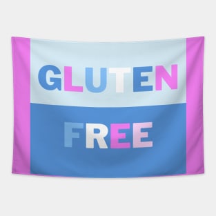 Gluten-Free - Halves With Blue, Pink & White Tapestry