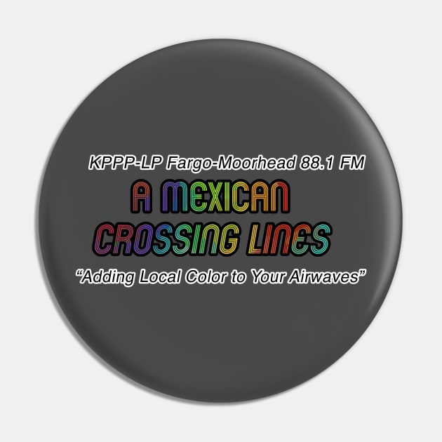 A Mexican Crossing Lines Logo Pin by SiqueiroScribbl