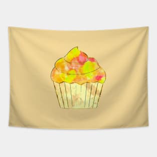 Watercolor Cupcake Painting Tapestry