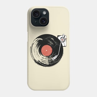 Vintage Record Player Illustration // Vinyl Lover Gift Phone Case