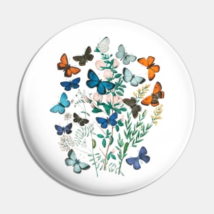 Lispe Butterflies Vintage (1882) European Butterfly Collection Pin