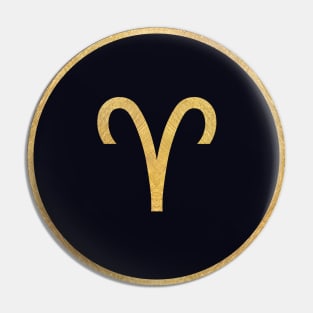 Aries Zodiac Sign Symbol Pin