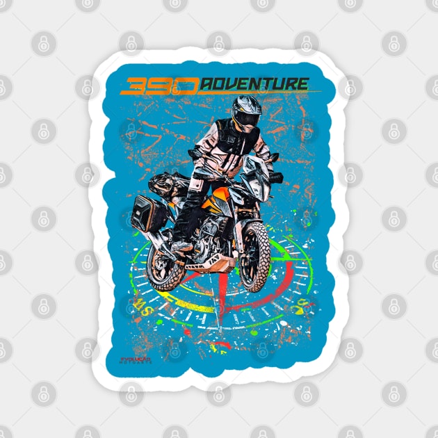 390 Adventure Magnet by EvolutionMotoarte