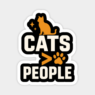 Cats > People Funny Cat Lover Pet Humor Magnet