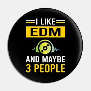 3 People EDM Pin