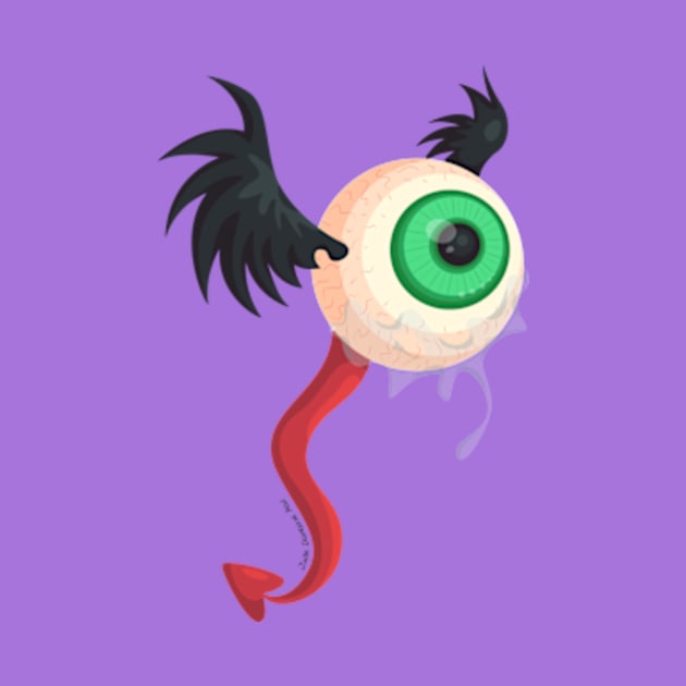 Crying Flying Eyeball by JadedOddity