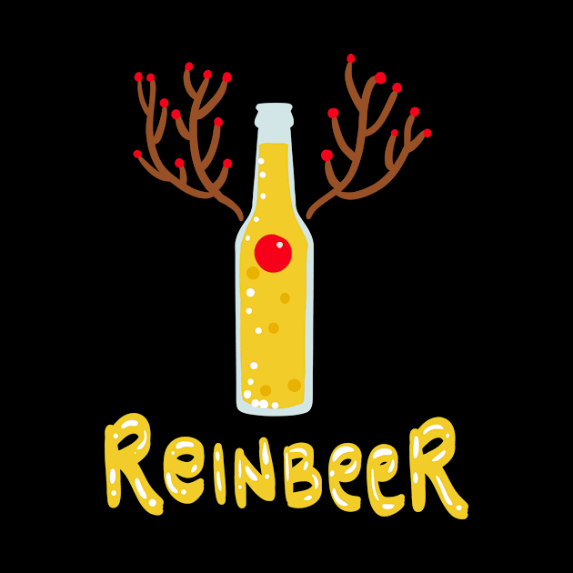 Beer Drinking Gift - Reindeer Reinbeer by dennex85