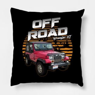 Jeep Wrangler YJ jeep car offroad name Pillow