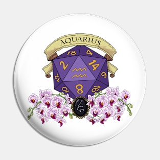 Dice Aquarius Pin