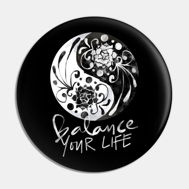 Balance Your Life Pin by Om That Shop