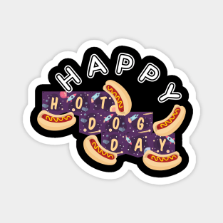 Happy Hot Dog Day Magnet