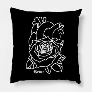 Rose Heart Pillow