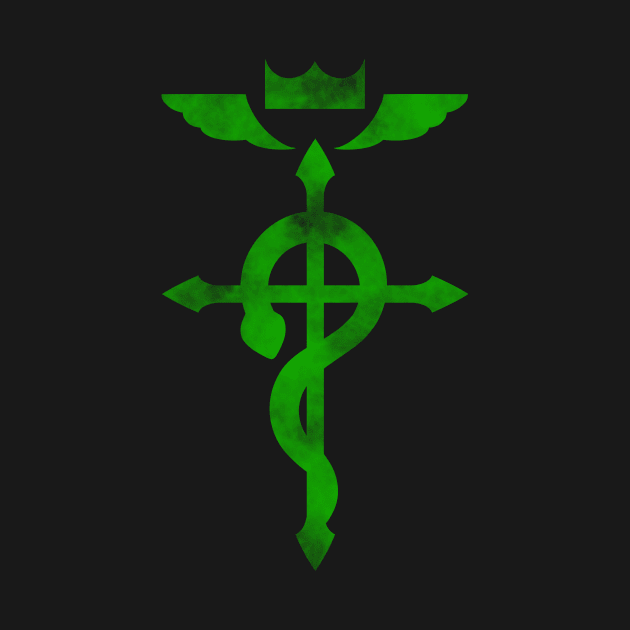 Fullmetal Alchemist Logo Green by Wyrneck