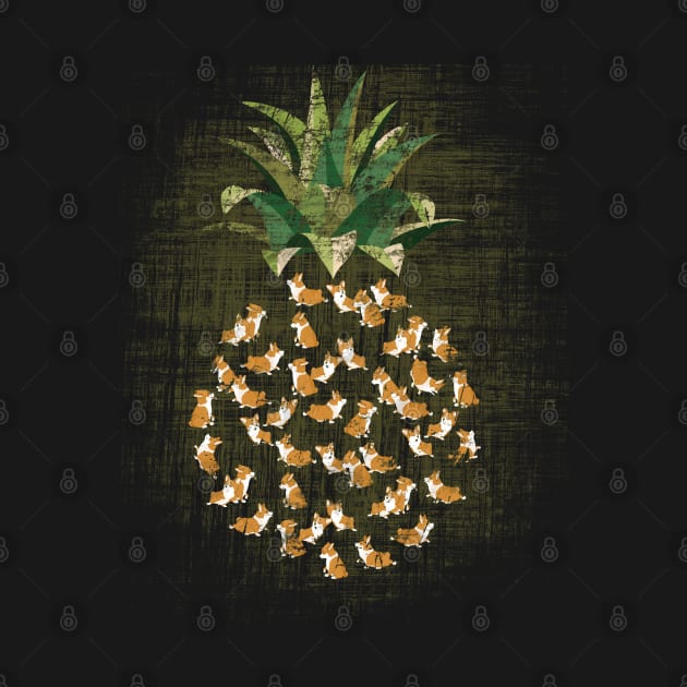 Pineapple Corgi - Best Birthday Gift For Corgi Lovers by Happy Shirt