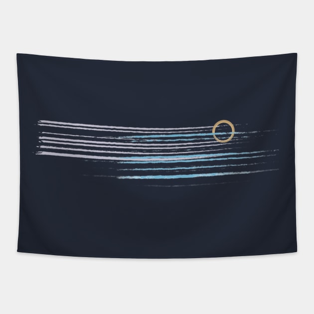 New Wave Sunset Tapestry by Vanphirst