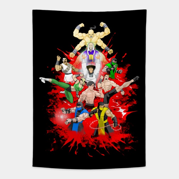 90's Mortal Kombat 1 Tapestry by CoolDojoBro