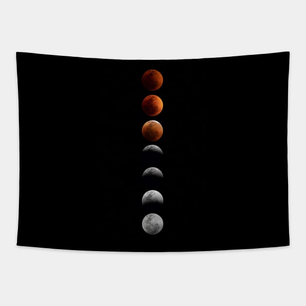 Super Flower Blood moon Tapestry by Jim Cumming