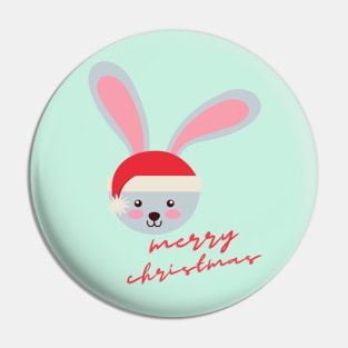 Cute christmas rabbit Pin