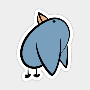 Cartoon Bird - Gazing Up Magnet