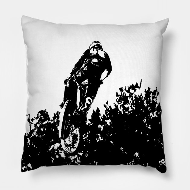 motocross Pillow by rickylabellevie