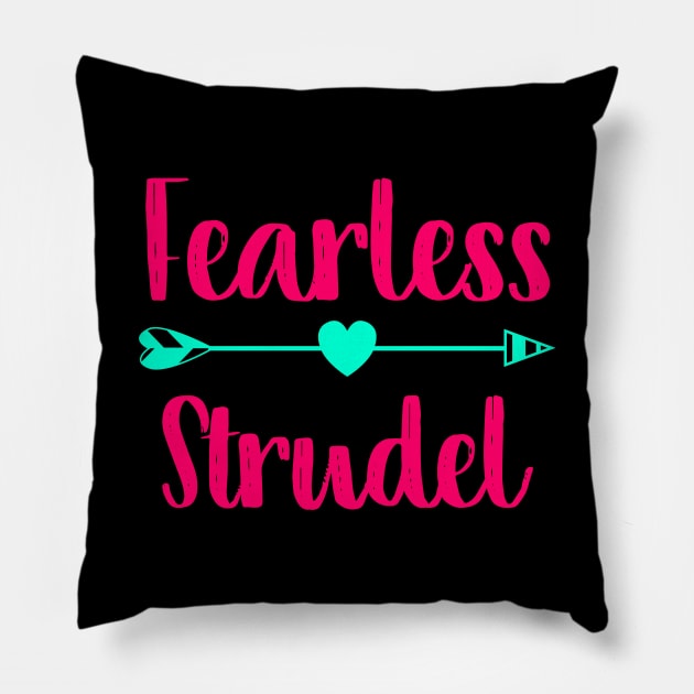 Fearless Strudel German Breakfast Pastry Gift Pillow by at85productions