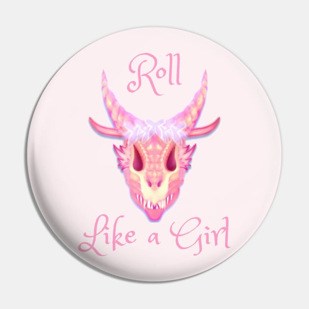 RLAG Dragon Skull Pin by rolllikeagirl