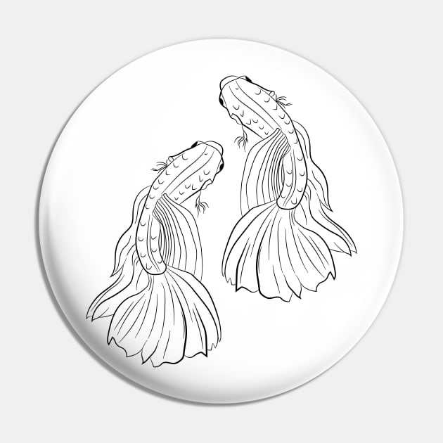 Fish Dance Up Pin by kelnan