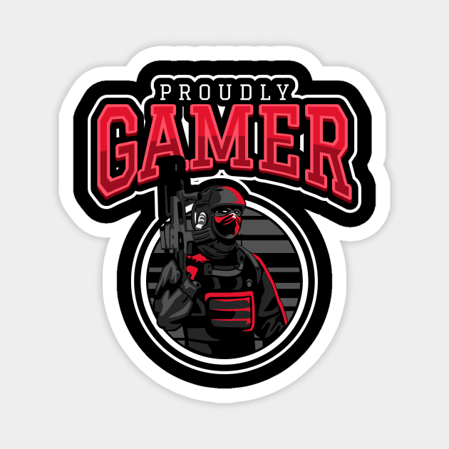 Proudly Gamer Magnet by poc98