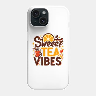 Funny sweet tea quote with a vintage look for women and girls iced tea lovers Phone Case